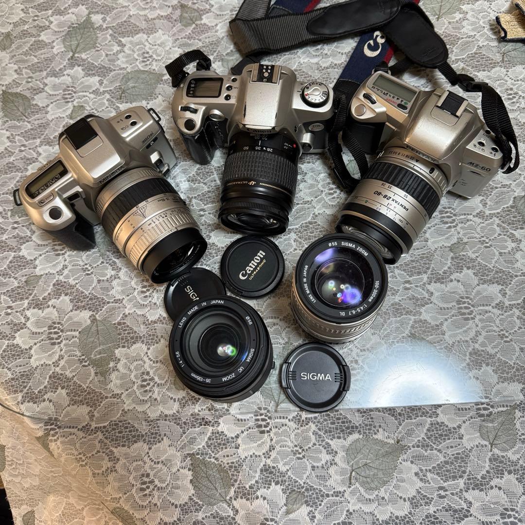 フィルムカメラ PENTAX MZ-60/Canon EOS kiss/MINOLTA360Si