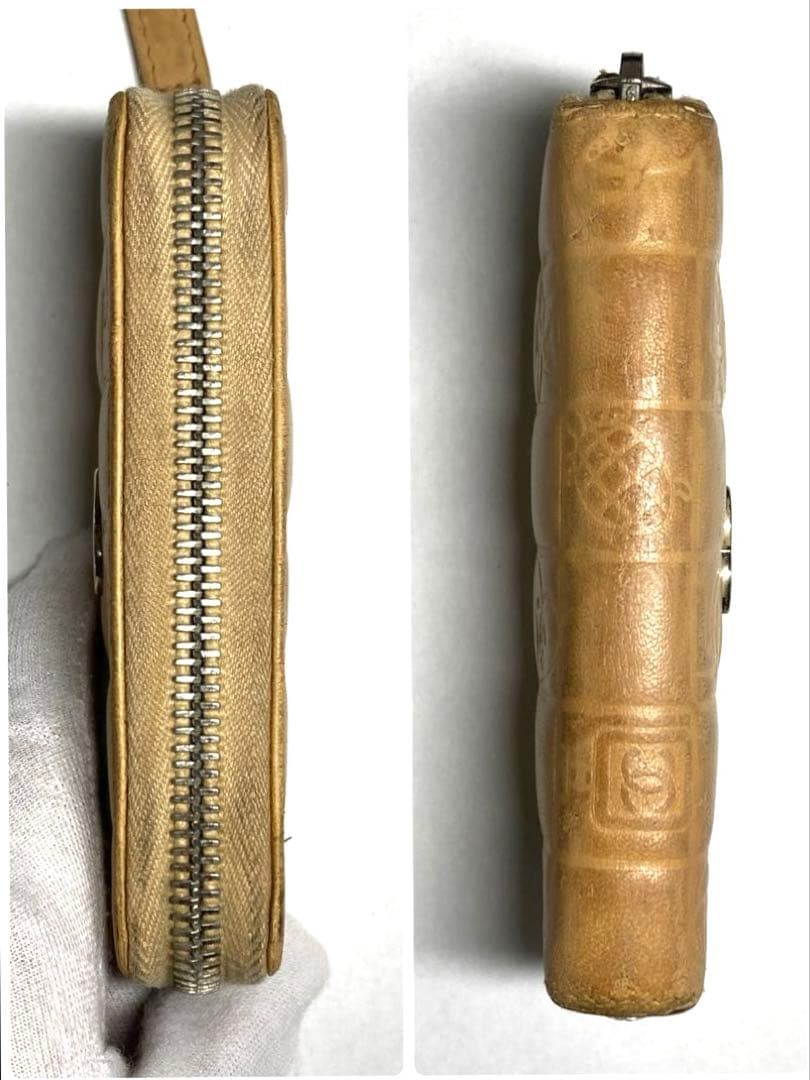 シャネル　アイコンライン　ココマーク　レザー　ケース　カードケース