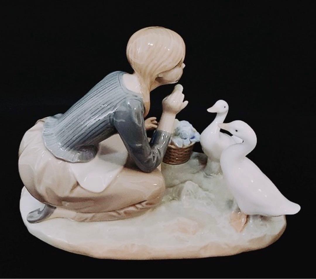 【極美品】LLADRO オールドリヤドロ 「お食事の時間」1973年製