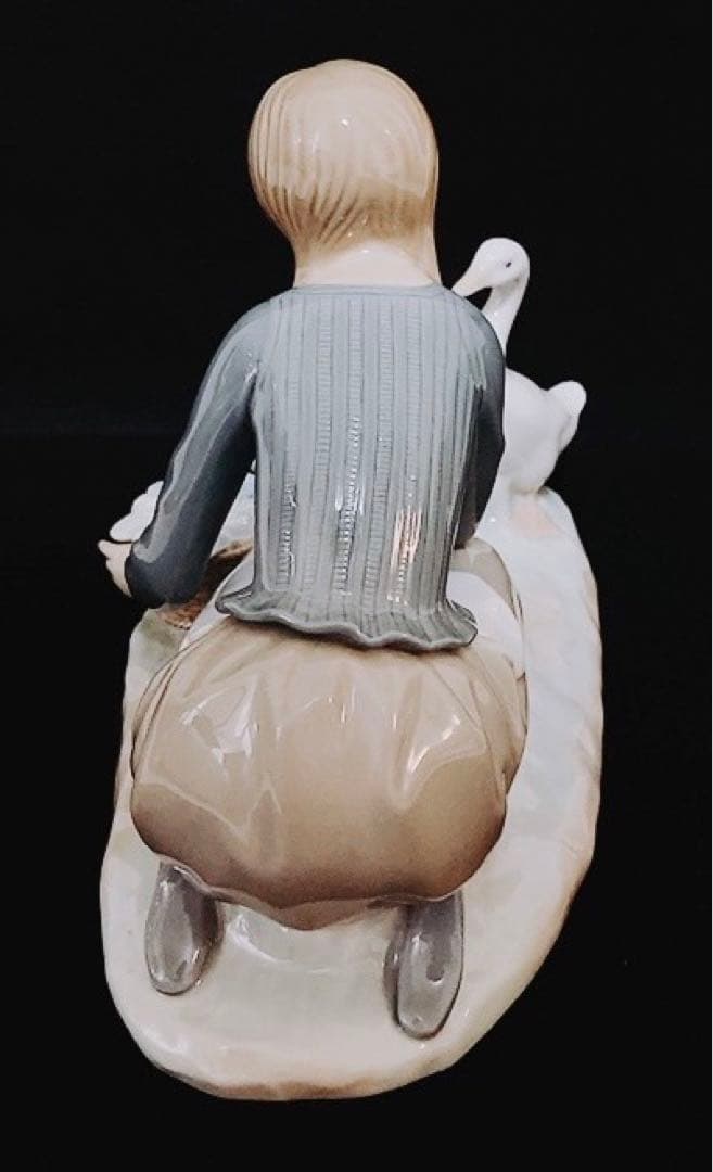 【極美品】LLADRO オールドリヤドロ 「お食事の時間」1973年製