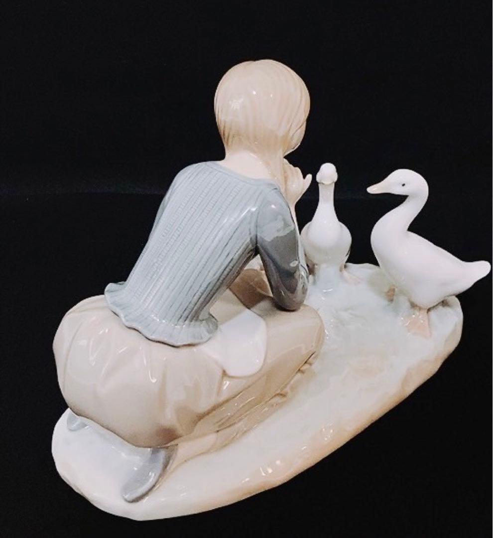 【極美品】LLADRO オールドリヤドロ 「お食事の時間」1973年製