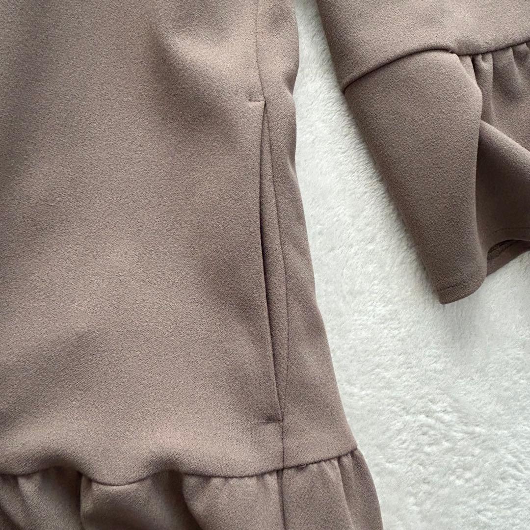 【美品】ローズティアラ　バックリボンフリルワンピース　大きいサイズ　46 洗える