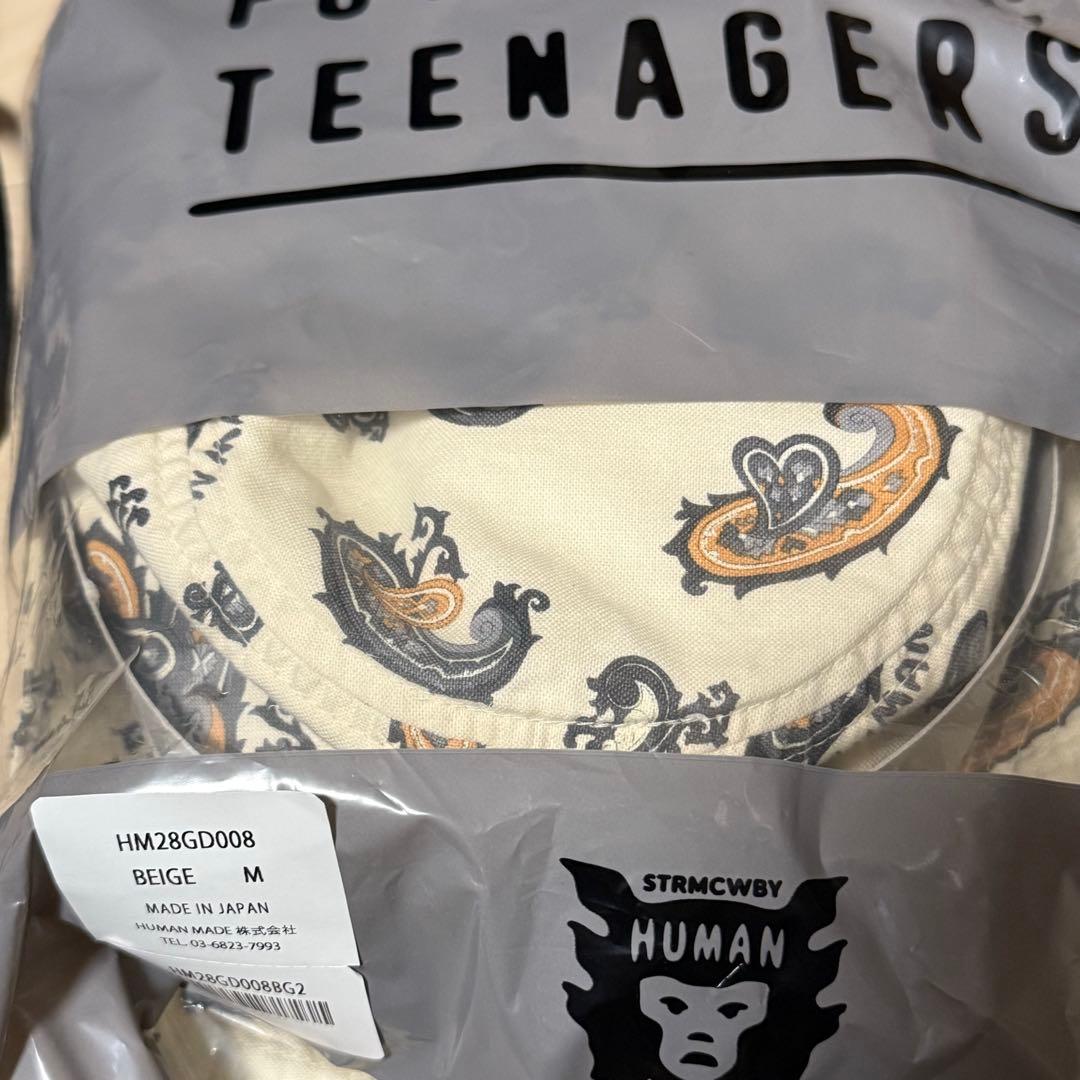 帽子 HUMAN MADE PAISLEY BUCKET HAT WHITE M