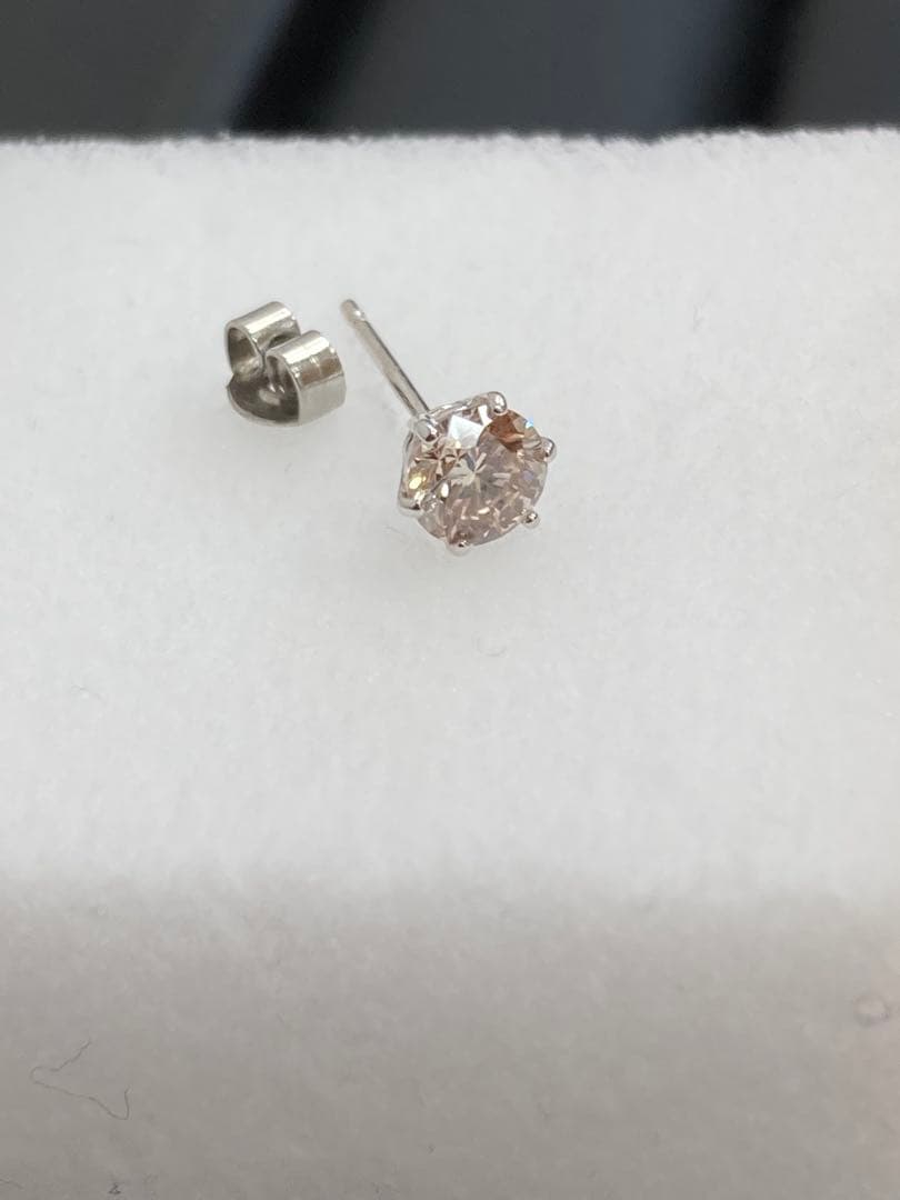片耳 ピアス◇Pt900 ダイヤモンド 0.35ct