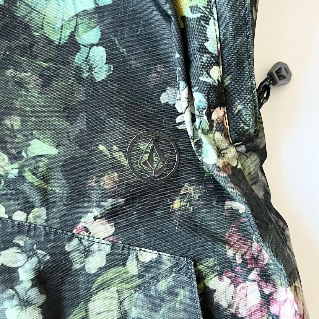 3237【美品】ボルコム　ジャケット ゴアテックス 総柄 花柄　レディース 緑