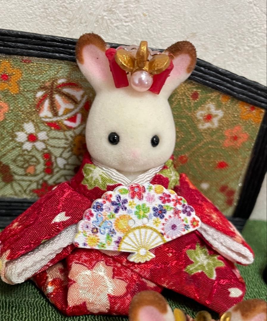 雛人形 シルバニア赤ちゃん 二段飾り