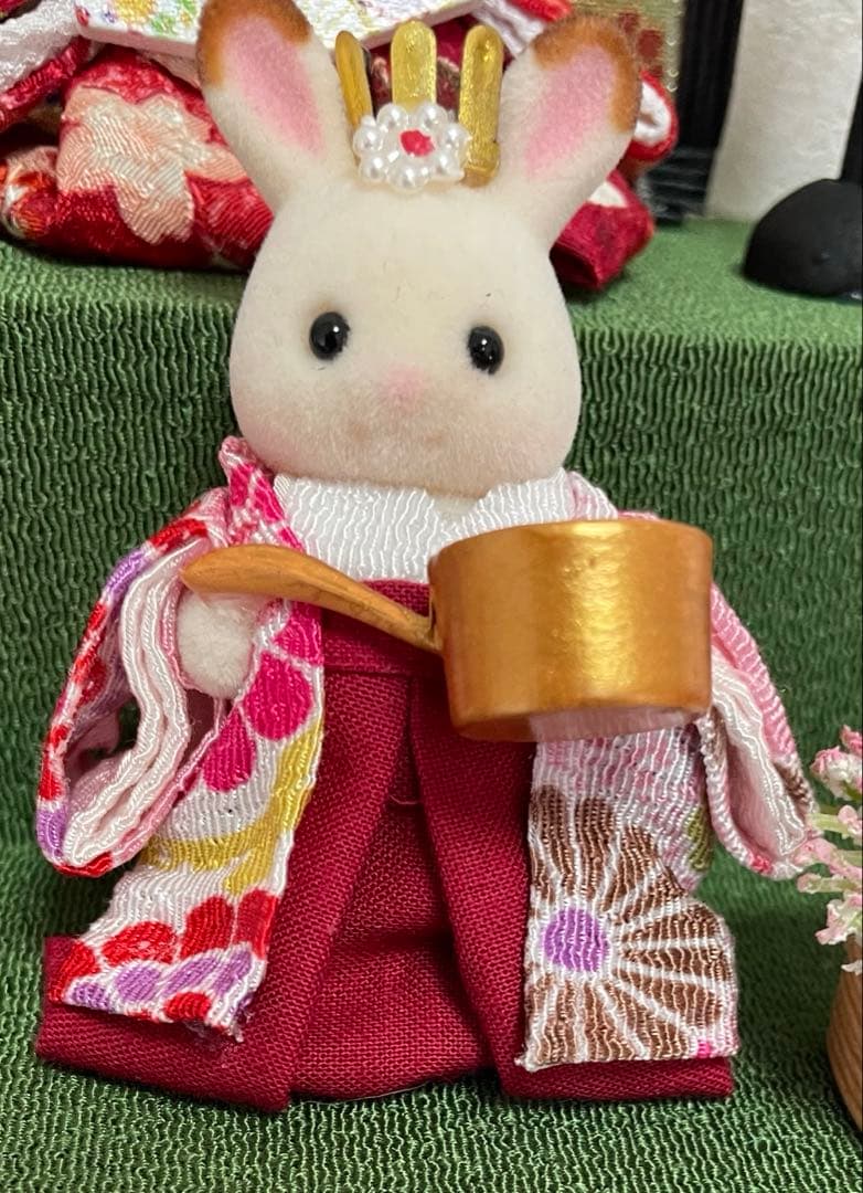 雛人形 シルバニア赤ちゃん 二段飾り