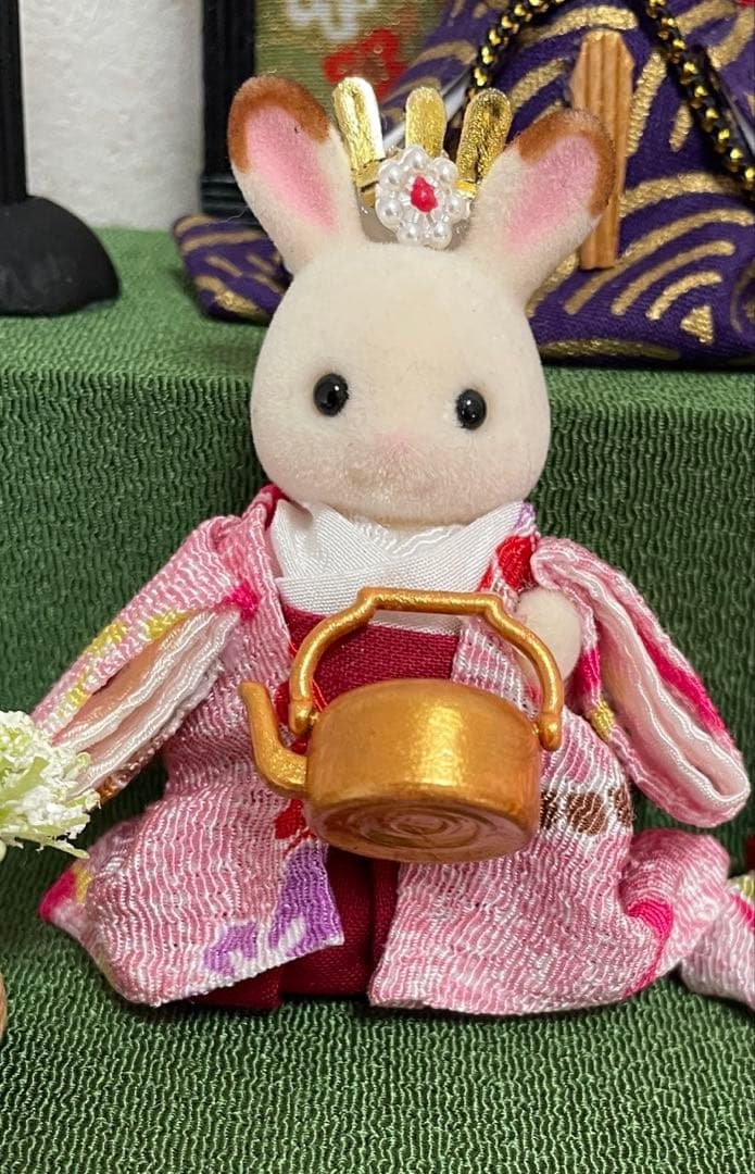 雛人形 シルバニア赤ちゃん 二段飾り