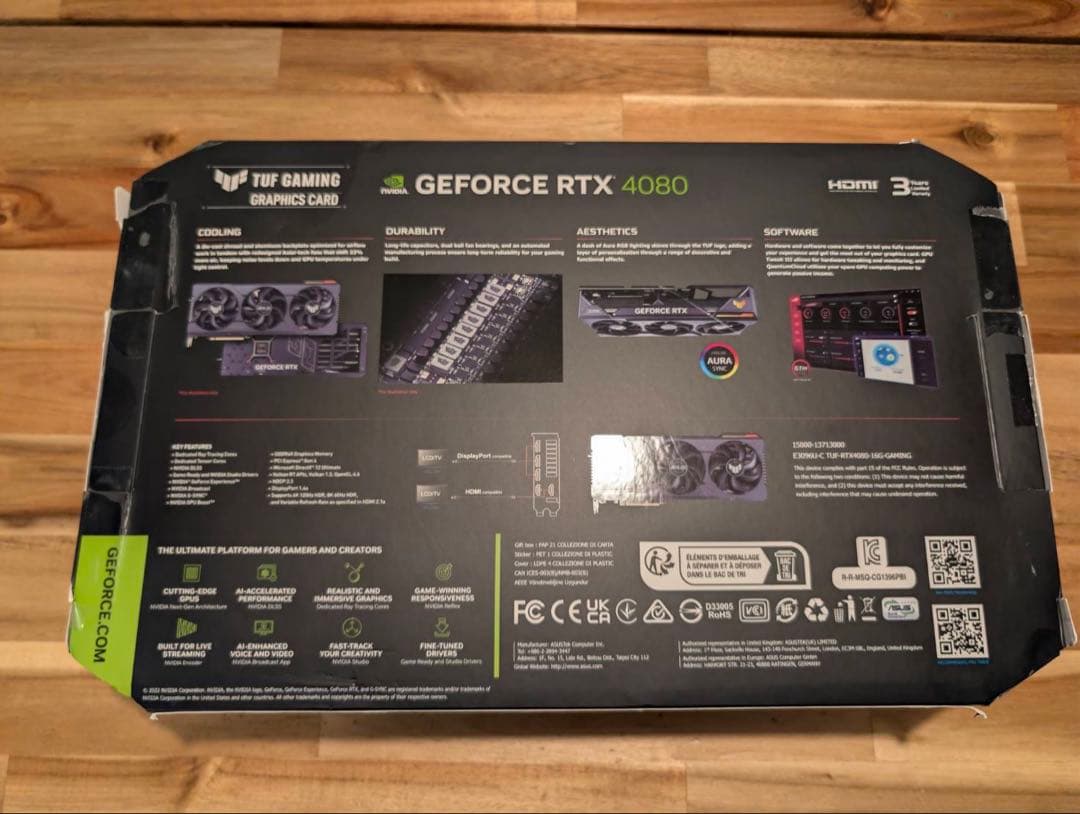 グラフィックボード・グラボ・ビデオカード ASUS TUF GAMING GEFORCE RTX 4080