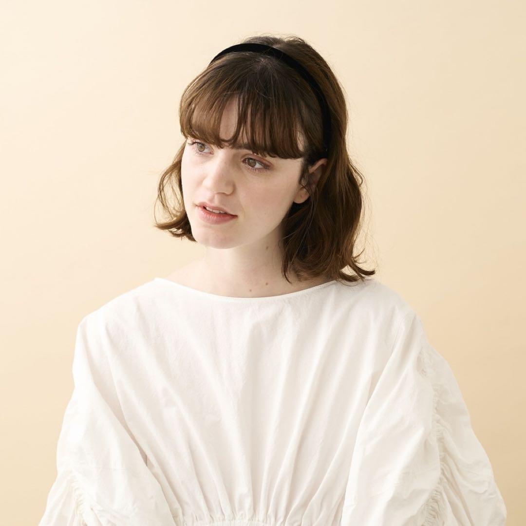 【新品】ALEXANDRE DE PARIS ベロア　カチューシャ【未着用】