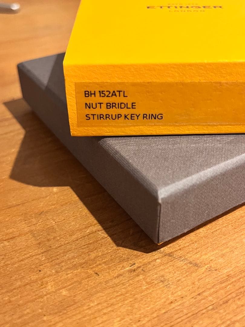 Ettinger ブラウンレザー キーホルダー