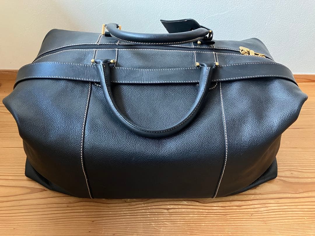 dunhill ボストンバッグ 黒レザー