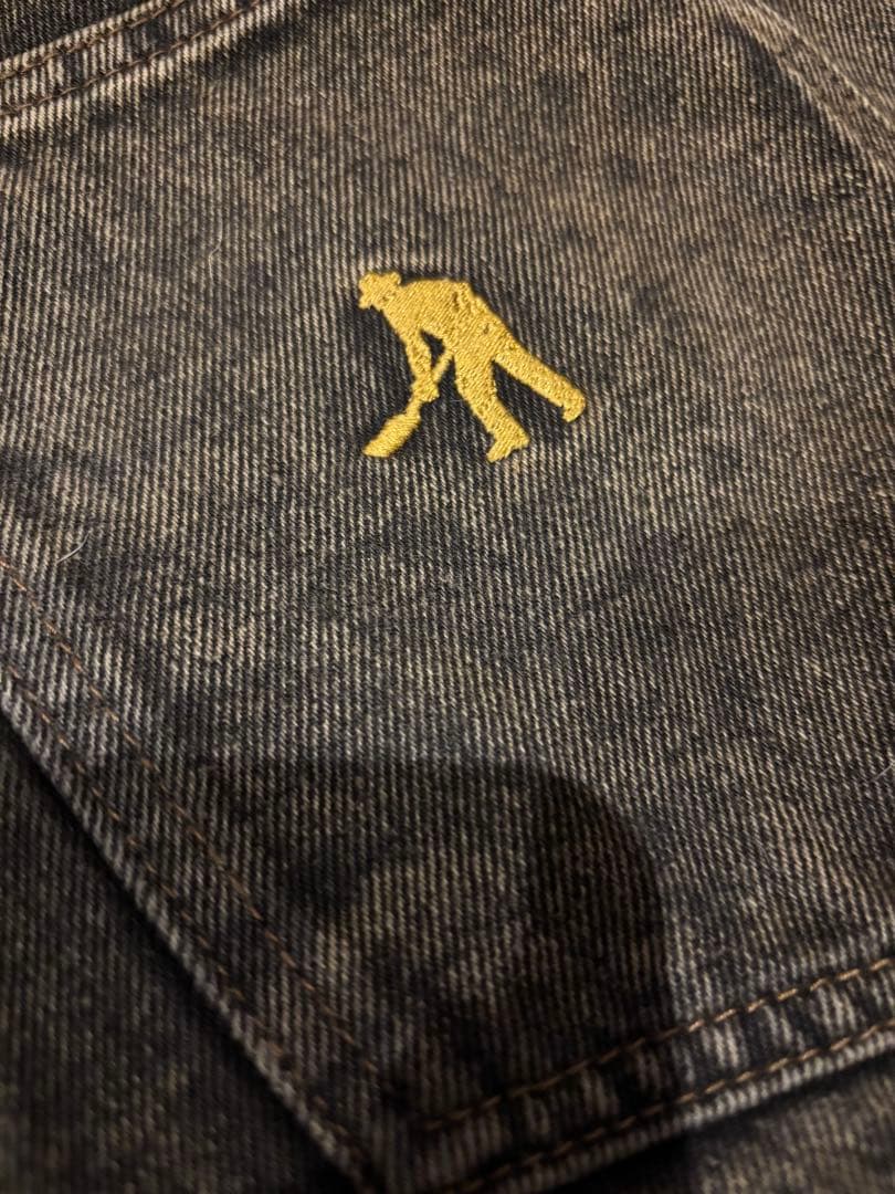 PASSPORTブラウンデニム ワイド 36 美品 スケーター