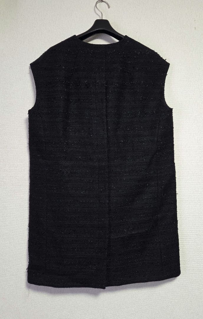 LE PHIL ミックスツィードノースリーブジャケット