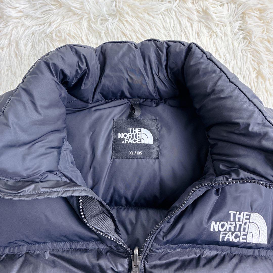 【美品】ノースフェイスダウンジャケット　ヌプシ　ブラックメンズXL 大きいサイズ