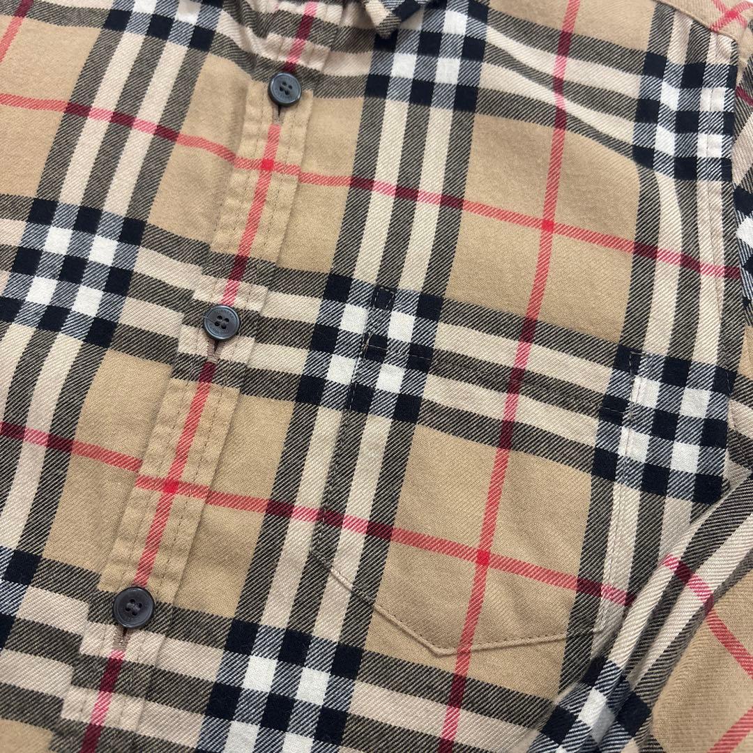 BURBERRY キッズ チェック柄長袖シャツ