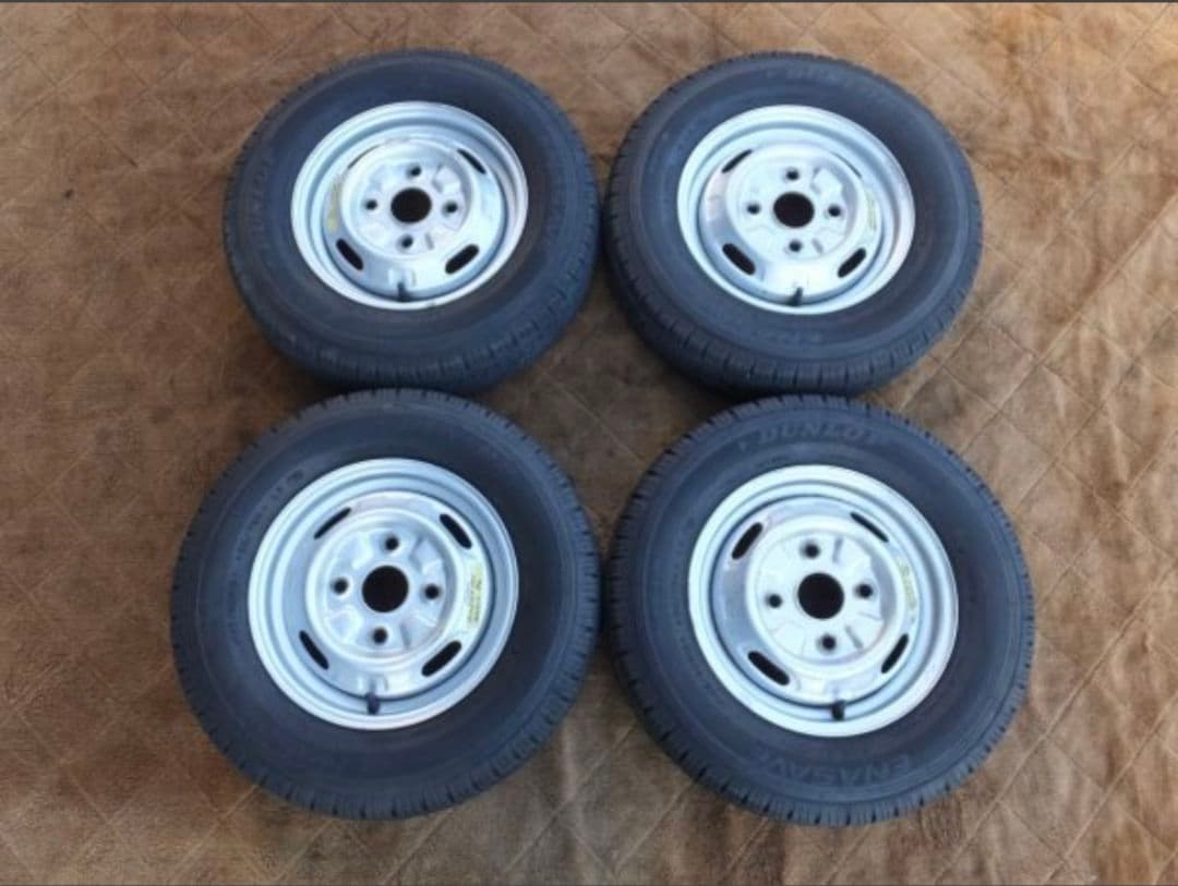 DUNLOP スチールホイールセット 12インチ