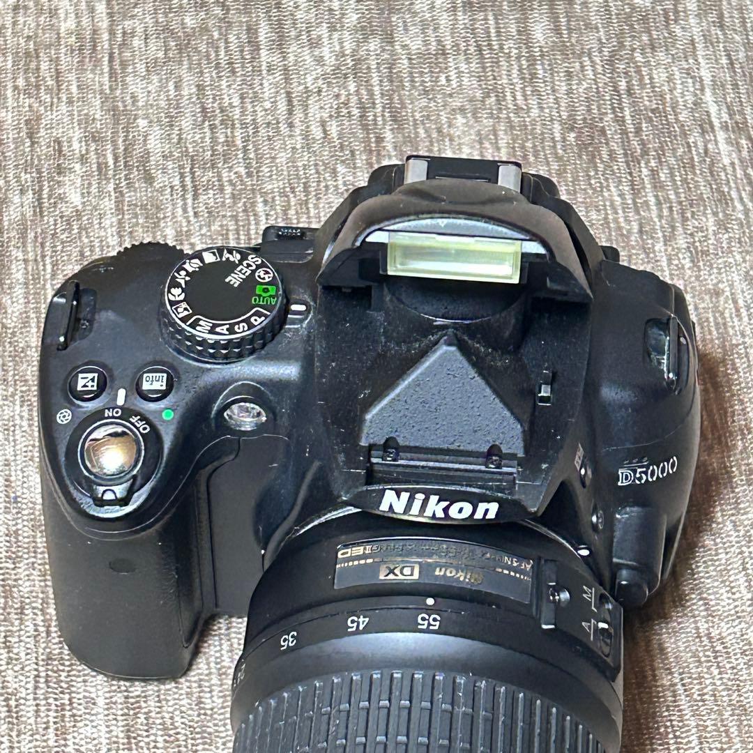 稼働品　ニコン　D5000 レンズキット　シャッター回数7863 付属品完備