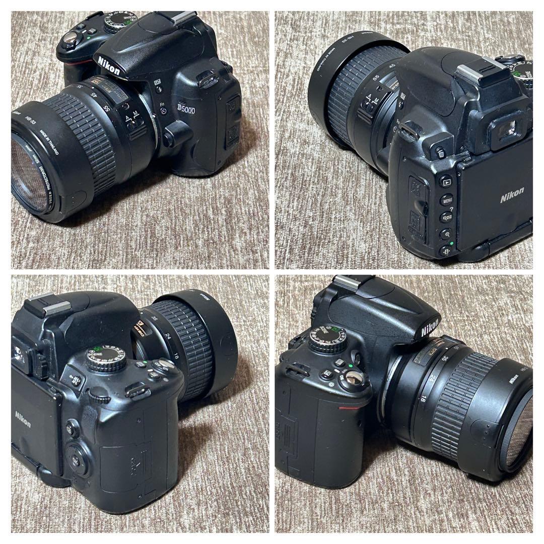 稼働品　ニコン　D5000 レンズキット　シャッター回数7863 付属品完備