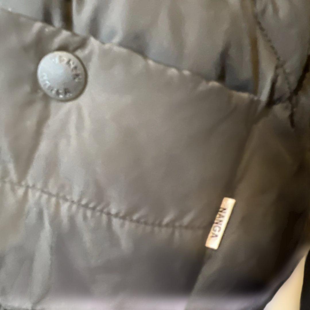 【美品】NANGA ナンガ／ダウンキルティングスカート 黒 ポケット付《防寒具》