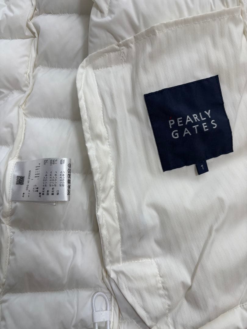 PEARLY GATES ホワイトダウンジャケット 1 M