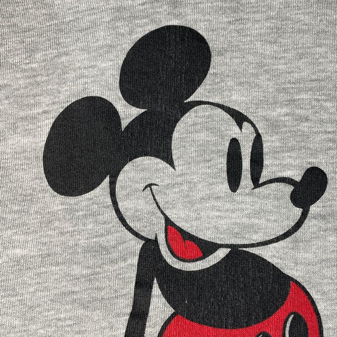 80s Disney ミッキー スウェット USA製 XL相当 短丈ヴィンテージ
