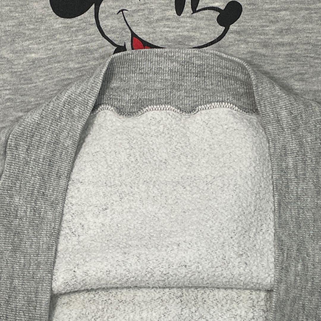 80s Disney ミッキー スウェット USA製 XL相当 短丈ヴィンテージ