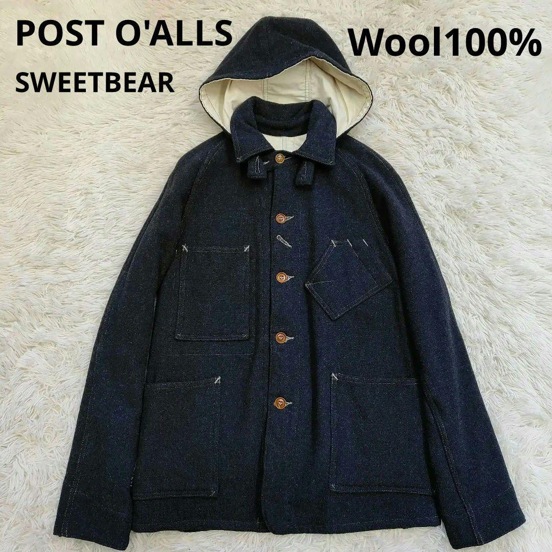 ポストオーバーオール スイートベア ネイビー フードウール