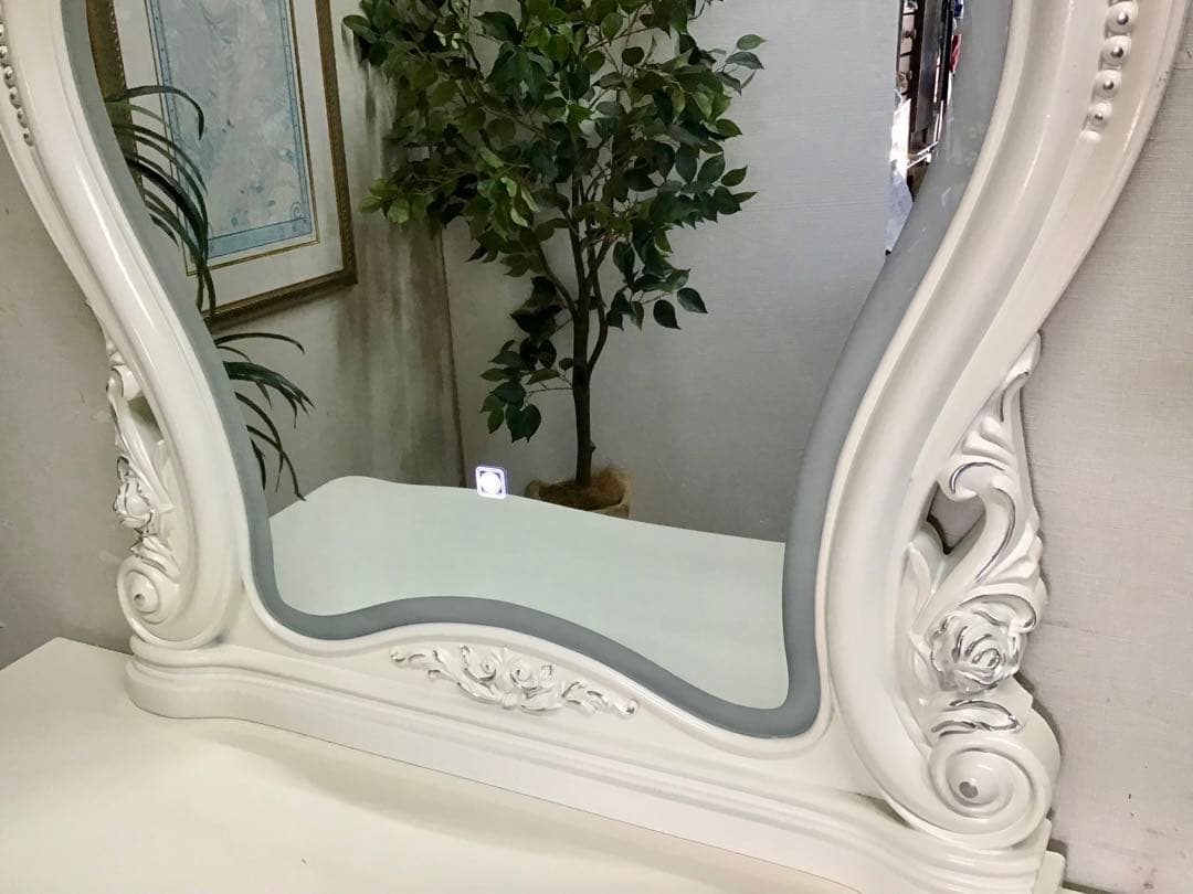 管281☆イタリア製☆アンティーク☆姫系☆ロココ調☆ドレッサー☆スツール付き