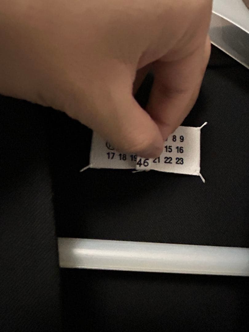 け*む様 maison margiela　ウールフランネル ノーカラージャケット