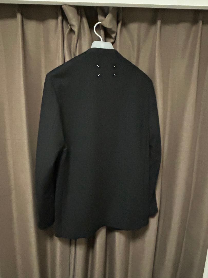 け*む様 maison margiela　ウールフランネル ノーカラージャケット