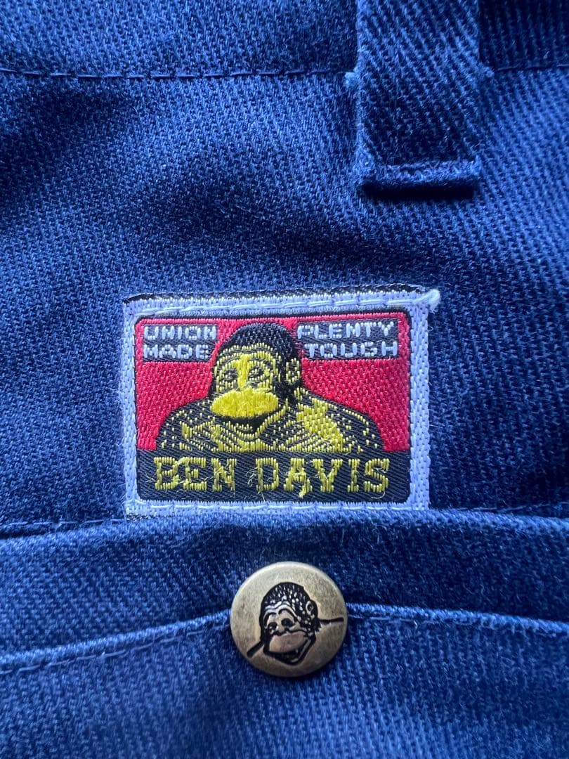 90s BEN DAVISフリスコパンツ　USA製　ネイビー　W32