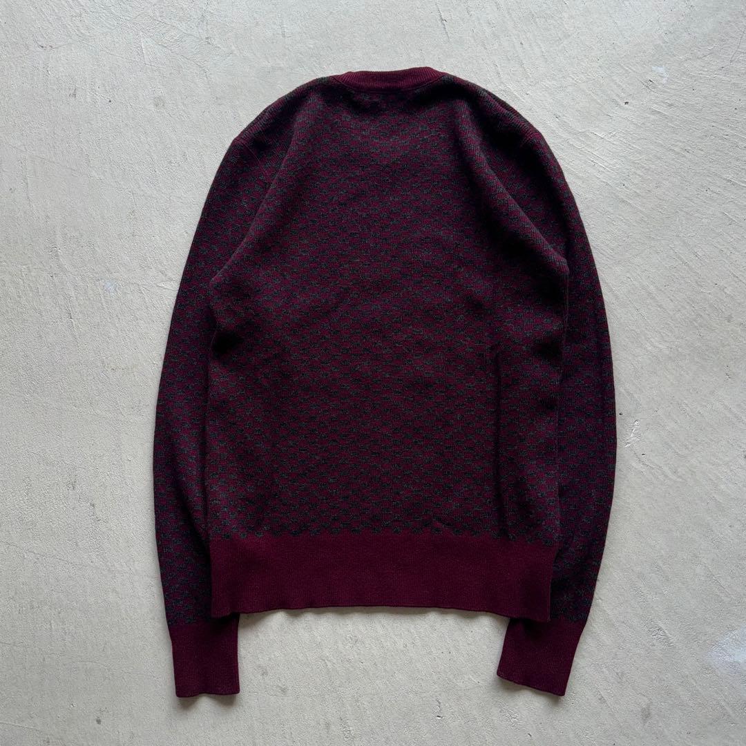 prada check kashmir knit カシミア ニット ボルドー