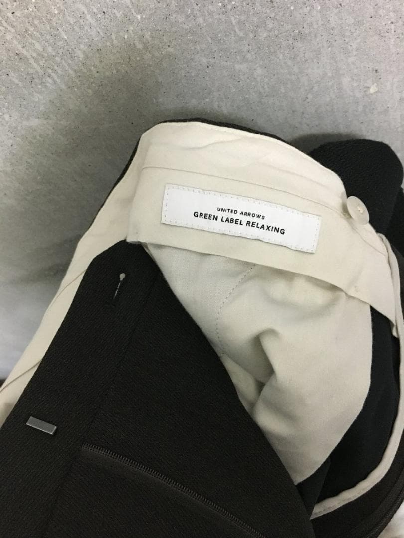 アローズグリーンレーベル 美品 ダブルブレスト ストレッチカルゼ セットアップ