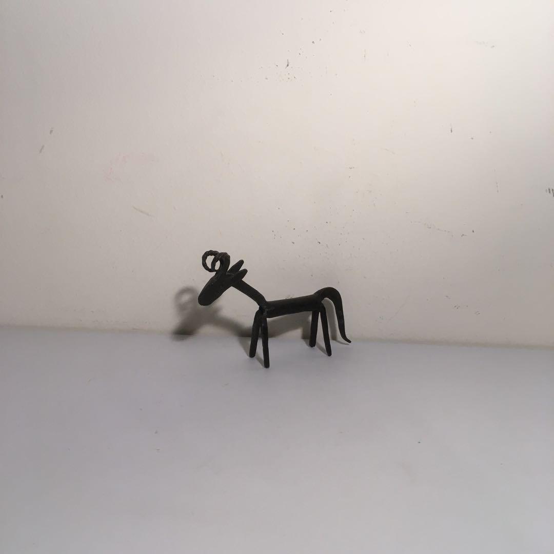 ロートアイアン アニマル 16頭セット ブラック アジアン雑貨