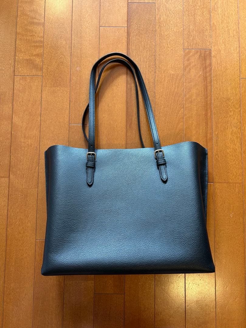 COACH 黒 レザー トートバッグ A4対応