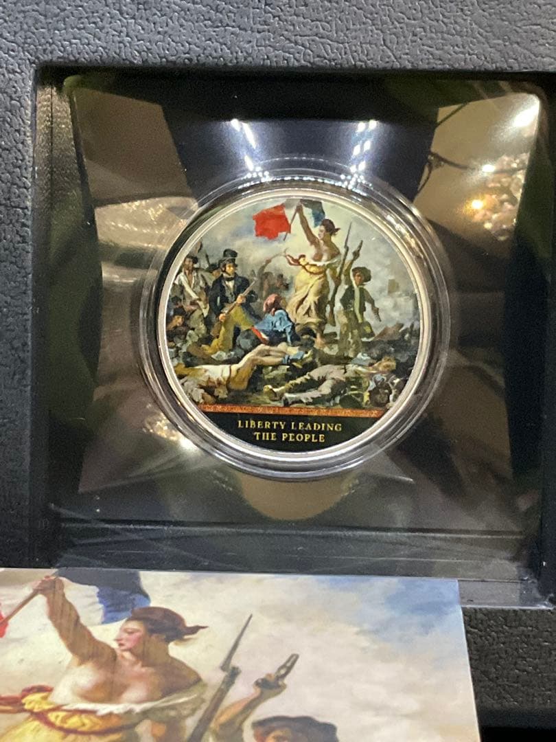 2022年カメルーン　民衆を導く自由の女神　純銀　プルーフ銀貨