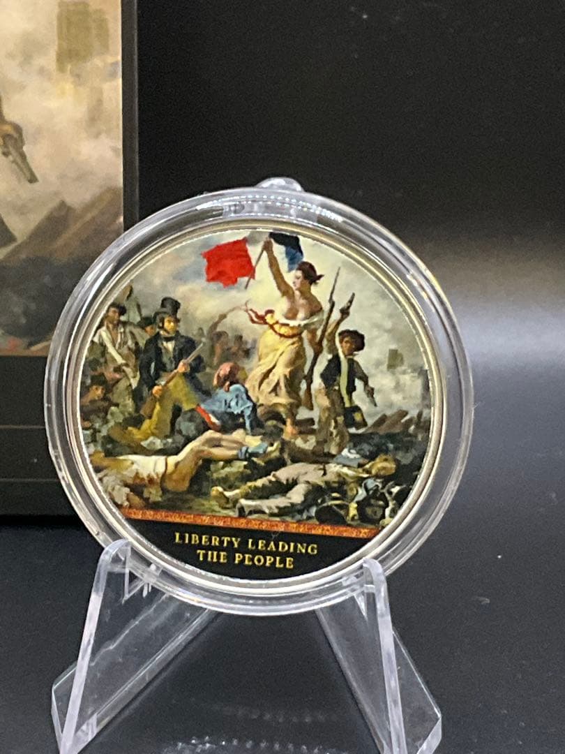 2022年カメルーン　民衆を導く自由の女神　純銀　プルーフ銀貨