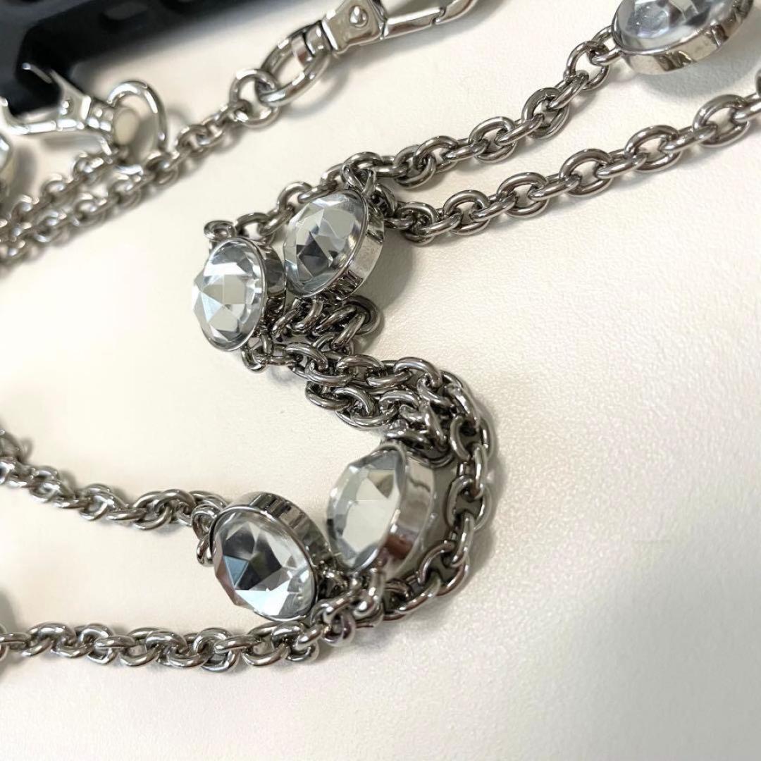 ミュウミュウ miumiu iPhone12 proケース チェーン スマホ