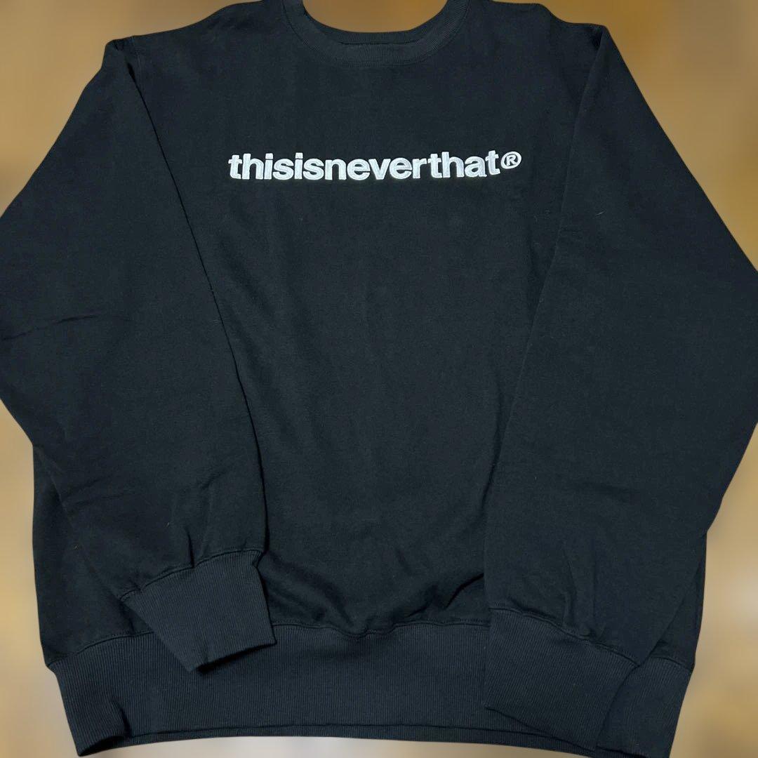thisisneverthat ブラック　スウェットXL ネバザ