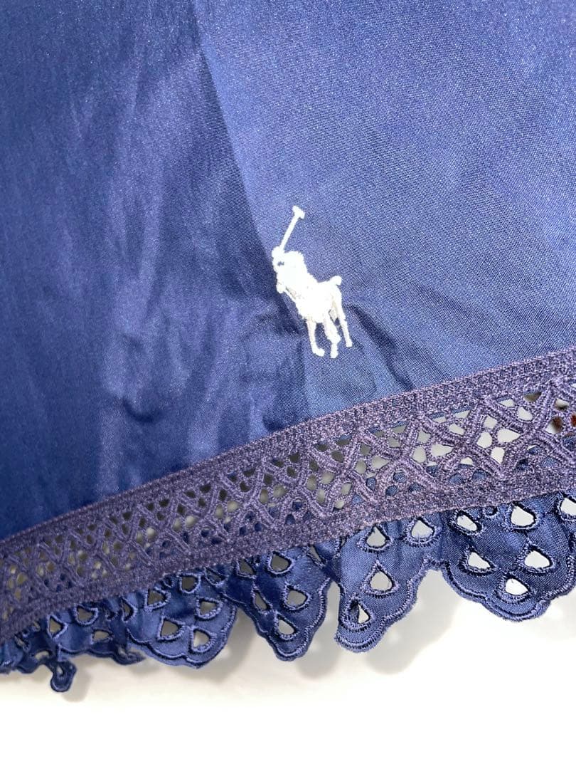 ポロラルフローレン エンブフリル ネイビー ムーンバッド 雨晴兼用