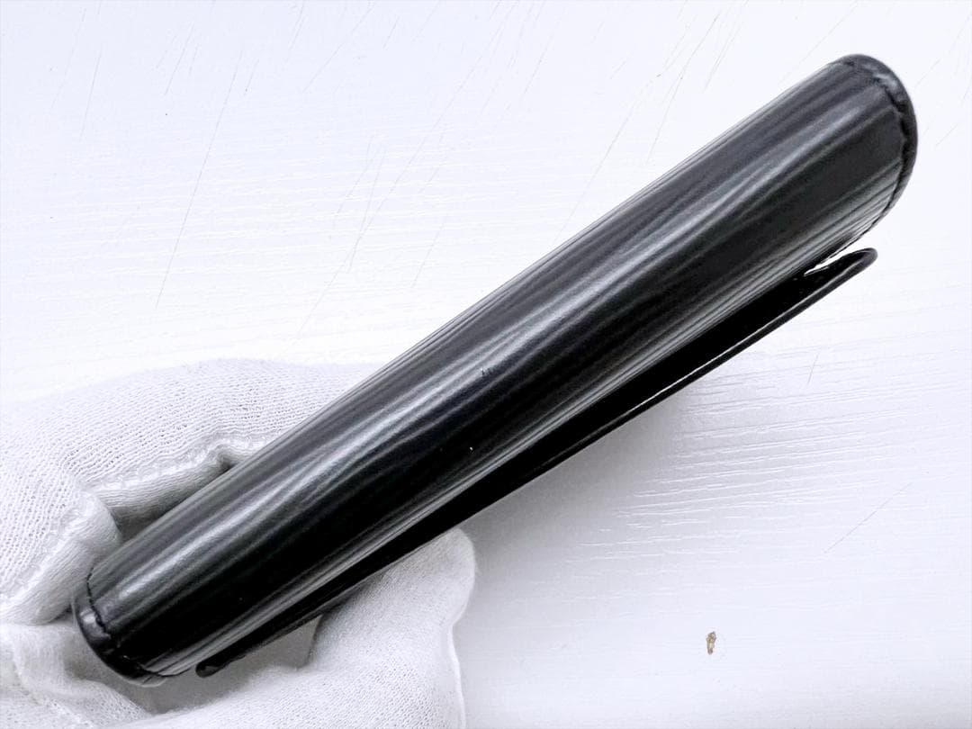 良好品　ルイヴィトン　エピ　ミュルティクレ6　キーケース　ノワール　黒　シルバー