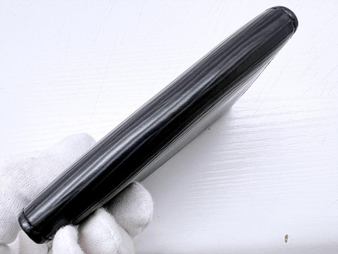 良好品　ルイヴィトン　エピ　ミュルティクレ6　キーケース　ノワール　黒　シルバー