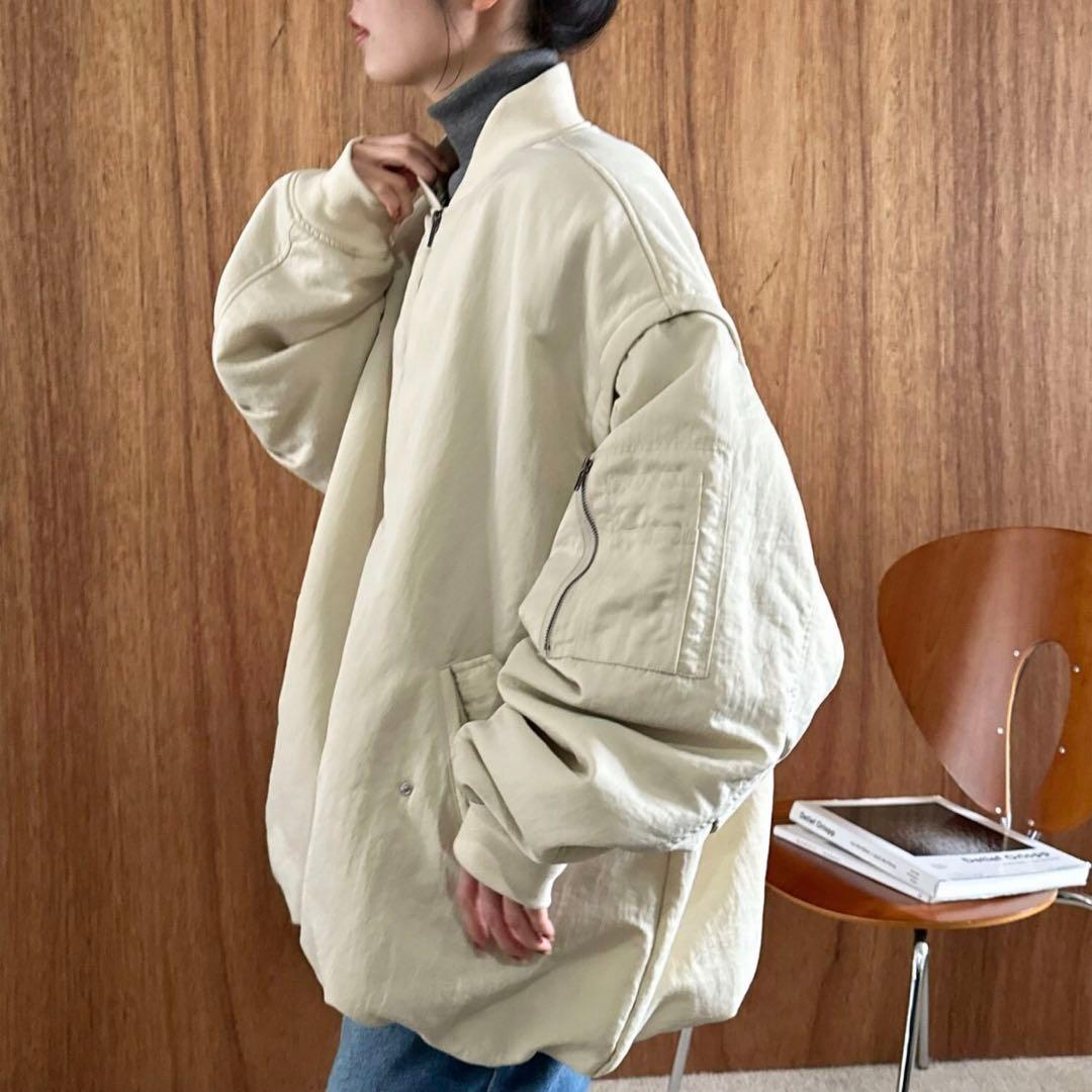 discoat ベージュ オーバーサイズ ジャンパー