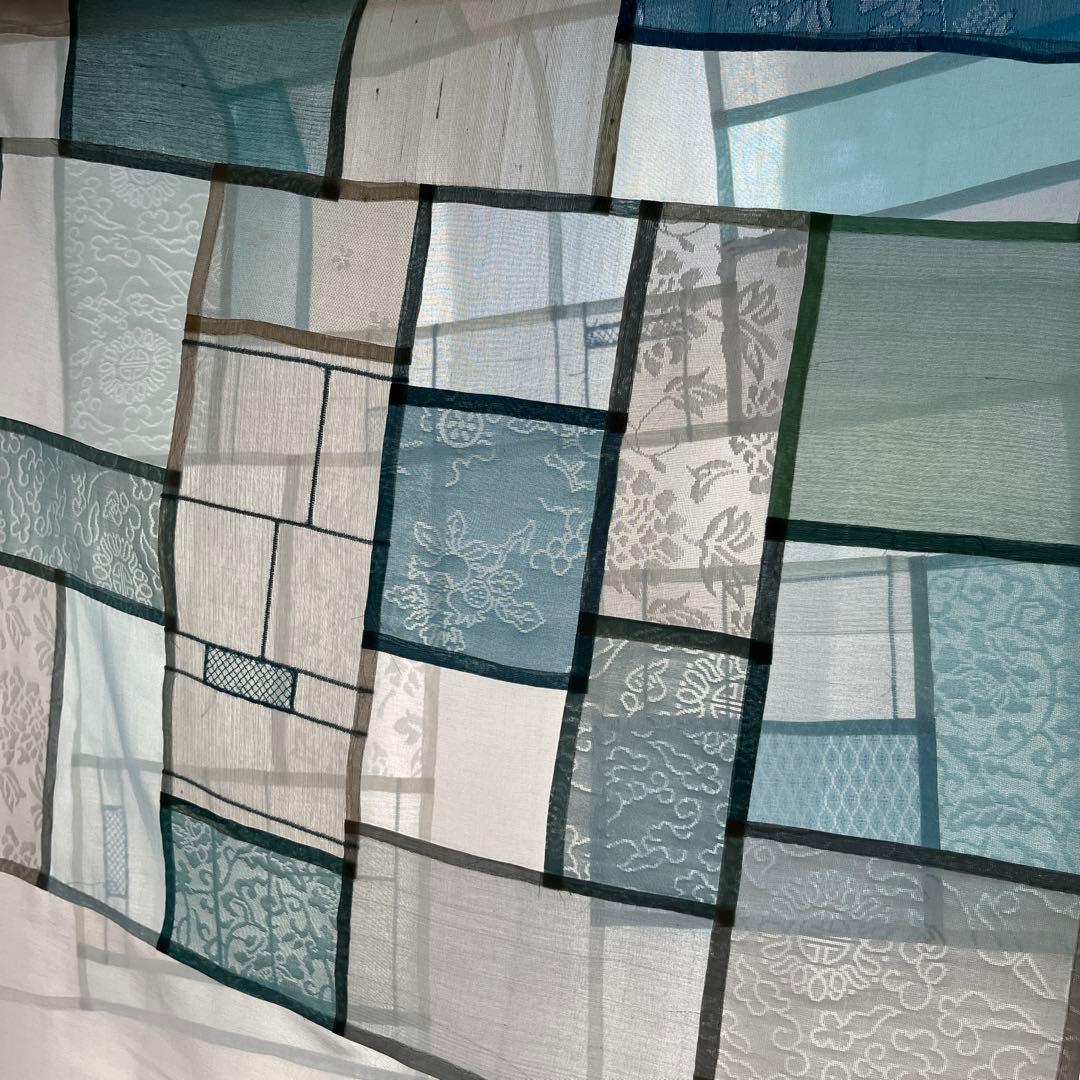 薄絹のタペストリー・空　韓国ポジャギ　ハンドメイド