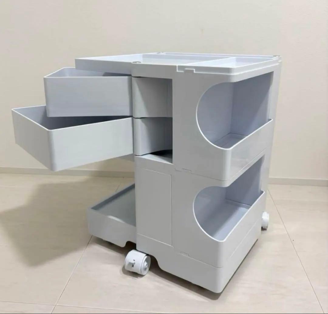 ボビーワゴン boby Trolley White リプロダクト 2段2トレイ