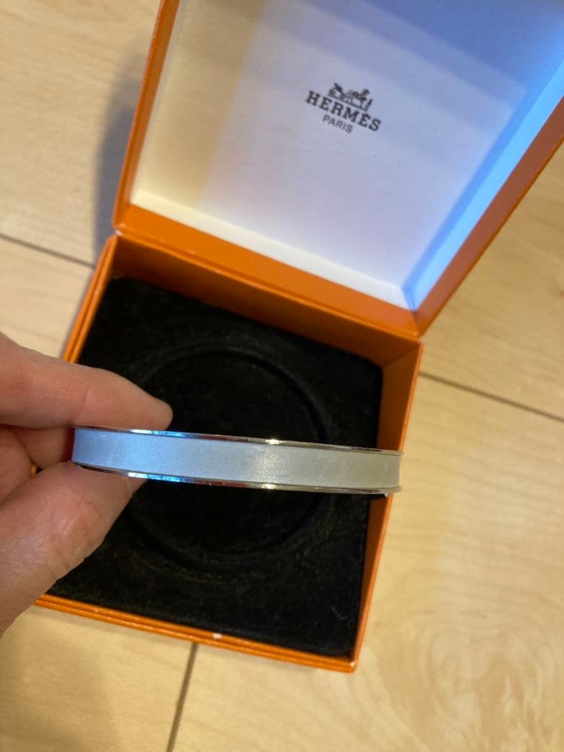 エルメス HERMES ブレスレット バングル Hカデナチャーム