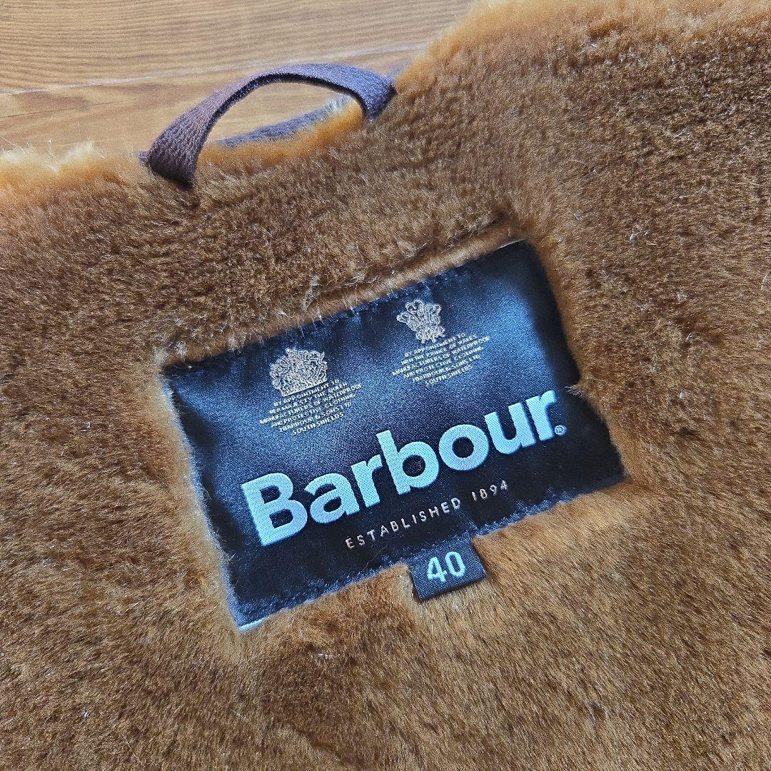 美品❗　Barbour　バブアー　ブラウン　ベスト　40