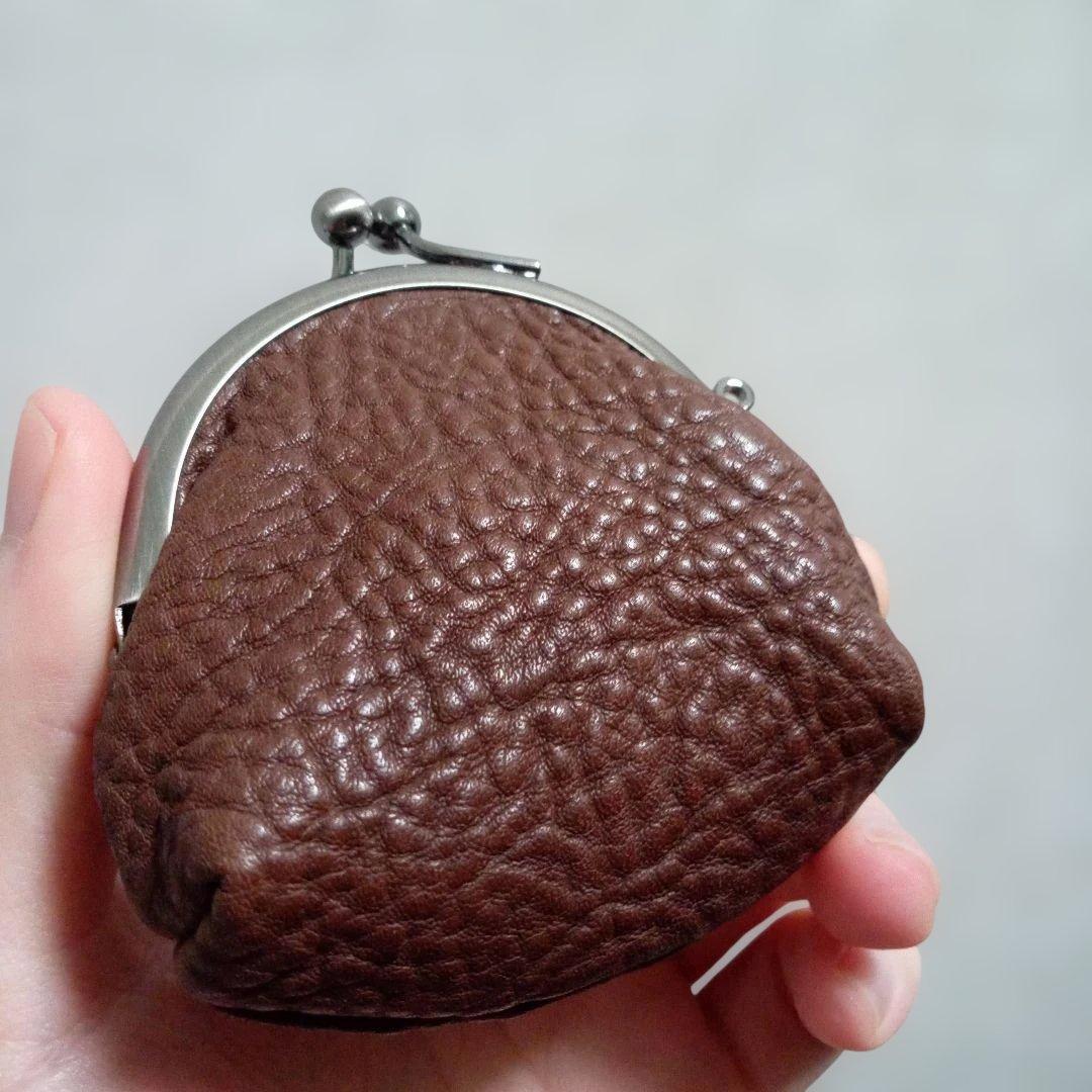 土屋鞄　トーンオイルヌメ　がま口　ミニがま口　小銭入れ　ケース　ブラウン