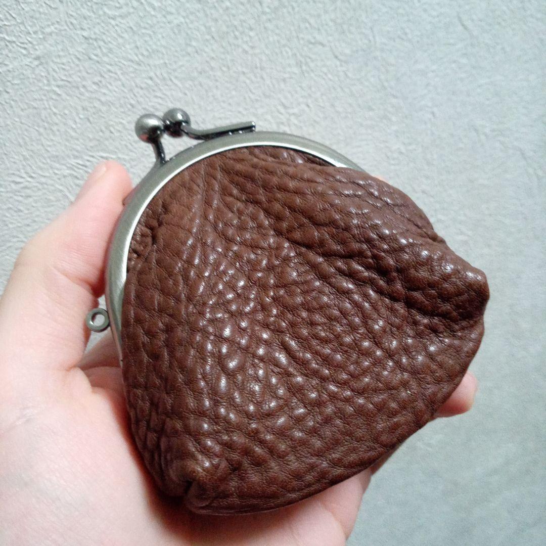 土屋鞄　トーンオイルヌメ　がま口　ミニがま口　小銭入れ　ケース　ブラウン